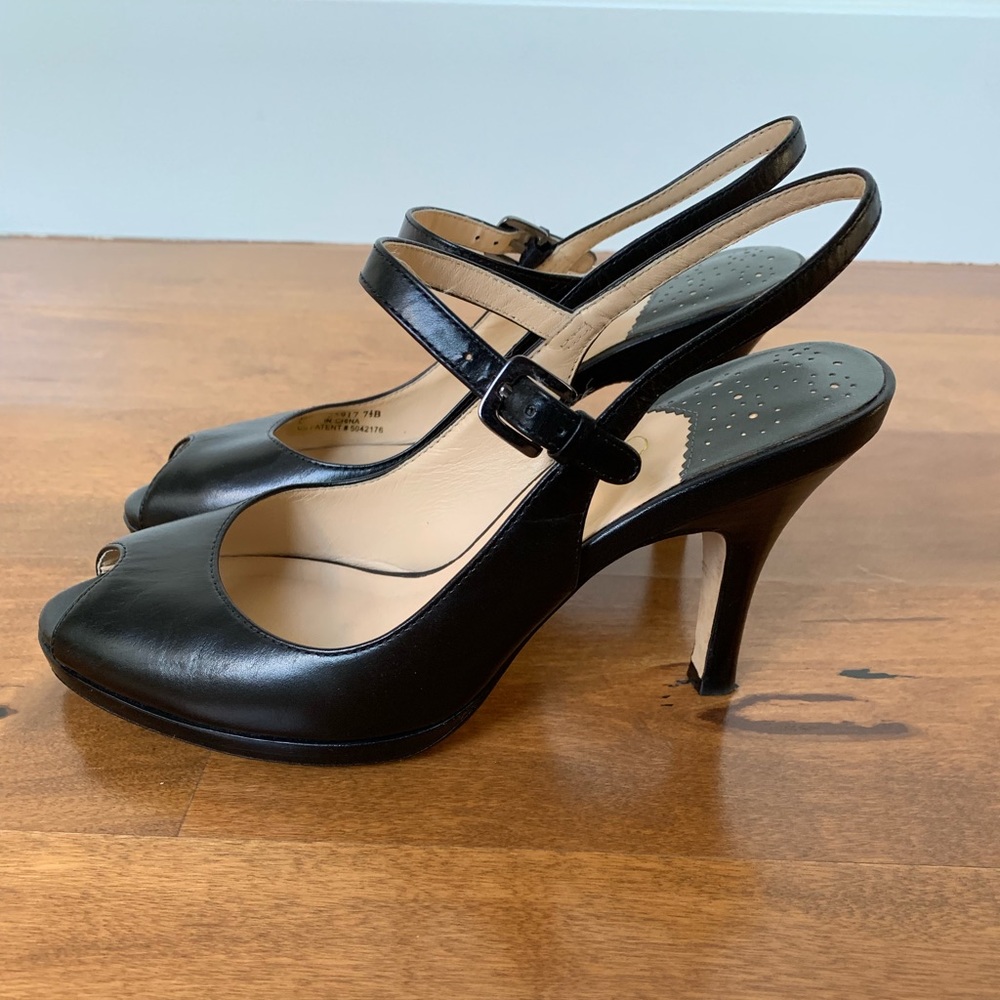 Cole Haan NikeAir Sling Back Peep Toe Pumps